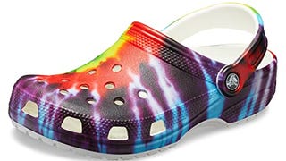 Crocs Unisex-Adult Classic Tie Dye Clogs, Multi, 8 Women/...