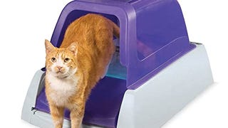 PetSafe ScoopFree Purple Front-Entry Covered Ultra Self...