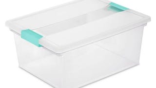 Sterilite 4-Pack Clip Box, Clear Storage for Crafts, Supplies...