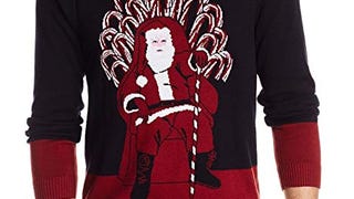 Alex Stevens Men's Santa's Candy Cane Throne Ugly Christmas...