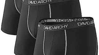DAVID ARCHY Mens Underwear Mesh Quick Dry Boxer Briefs...