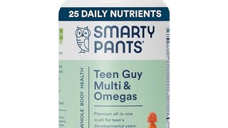 SmartyPants Teen Guy Multivitamin Gummies: Omega 3 Fish...