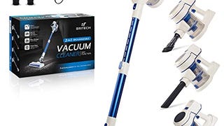 BRITECH Cordless Lightweight Stick Vacuum Cleaner, 250W...