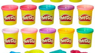 Play-Doh Sparkle and Bright 14 Pack of Cans, Non-Toxic...