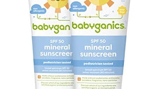 Babyganics SPF 50 Baby Sunscreen Lotion UVA UVB Protection...