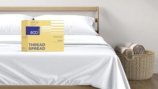 THREAD SPREAD 100% Egyptian Cotton Sheets Queen Size - 600...