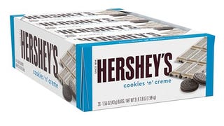 HERSHEY'S Cookies 'n' Creme Candy Bars, 1.55 oz (36 Count)...