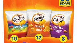 Goldfish Crackers Big Smiles Variety Pack with Cheddar,...