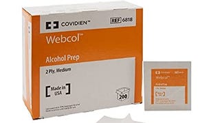 Covidien 6818 Webcol Alcohol Prep, Sterile, Medium, 2-Ply,...