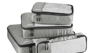 Amazon Basics Lightweight Packing Cubes for Travel, 4 Piece...