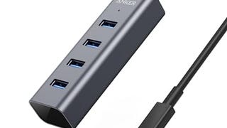 Anker USB C Hub, Aluminum USB C Adapter with 4 USB 3.0...