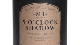 Manly Indulgence 5 O'Clock Shadow Scented Candles for Men,...