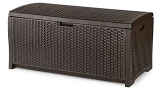 Suncast 73-Gallon Medium Deck Box - Lightweight Resin Indoor/...