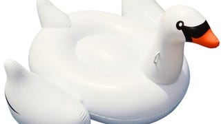 SWIMLINE ORIGINAL 90621 Giant Inflatable Swan Pool Float...