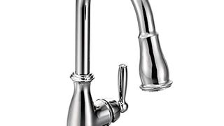 Moen Brantford Chrome Traditional One-Handle Kitchen Faucet...