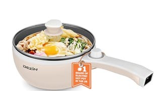 Dezin Hot Pot Electric Upgraded, Non-Stick Sauté Pan, Rapid...