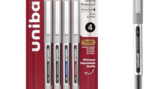 uniball™ Vision Rollerball Pens, Fine Point (0.7mm), Assorted...