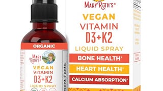 MaryRuth Organics Vitamin D3 K2 Spray, K2 D3 Vitamin Supplement...