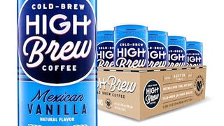 High Brew Coffee, Cold Brew Coffee, Mexican Vanilla, 8...