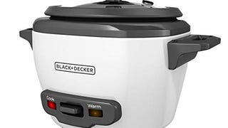 BLACK+DECKER 3-Cup Rice Cooker, 1.5-cup Uncooked Rice, 3...