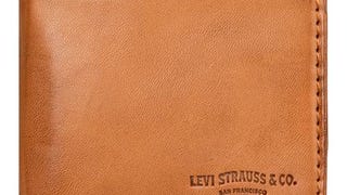 Levi's Men's Rid Blocking Extra Capacity Leather Slimfold...