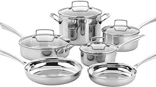 Cuisinart Classic Pots & Pans Set, 10 pcs Cookware Set...