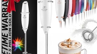 Zulay Powerful Milk Frother Handheld Foam Maker for Lattes...