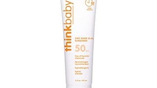 Thinkbaby SPF 50+ Baby Mineral Sunscreen – Safe, Natural...