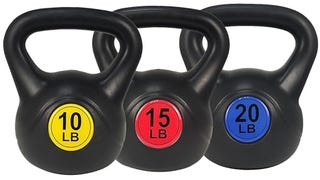 Signature Fitness Wide Grip Kettlebell Exercise Fitness...