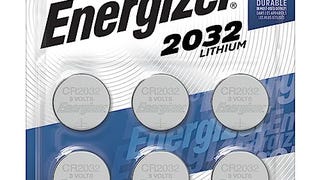 Energizer 2032 Batteries (6 Pack), 3V Lithium Coin...