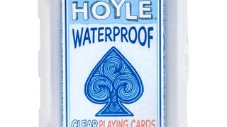 Hoyle Waterproof Playing Cards, Clear, 1 Deck