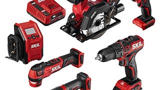 SKIL PWR CORE 12 Brushless 6-Tool Combo Kit, Included 4....