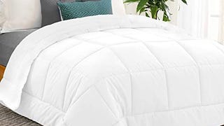 Equinox International Comforter - Queen Size, White, Microfiber,...