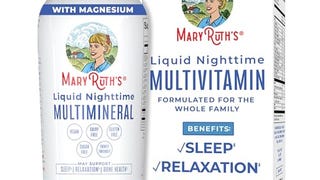 MaryRuth Organics Nighttime Liquid Multimineral Sleep Supplement,...