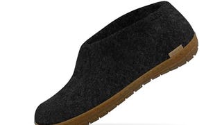 Glerups Wool Shoe Rubber Outsole Charcoal/Honey Rubber...