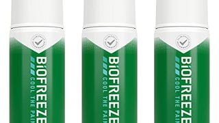 Biofreeze Roll-On Gel 3 FL. OZ. Pack of 3 For Pain Relief...