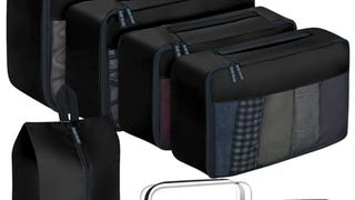 YAMIU Packing Cubes for Suitcases, 7 Pcs luggage organizer...