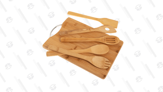 Diamond Home 6-Piece Bamboo Cutting Board & Utensil Set