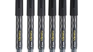 Pilot Varsity Disposable Fountain 6 Pack Combo, 3 Black...