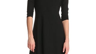 Karen Kane Women's 3/4 Sleeve A-Line Dress, Black,...