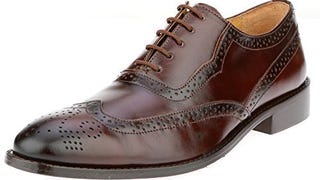 LIBERTYZENO Mens Wingtip Brogue Dress Shoes Leather Lace...