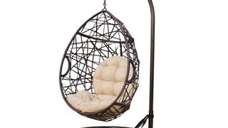 Christopher Knight Home CKH Wicker Tear Drop Hanging Chair,...