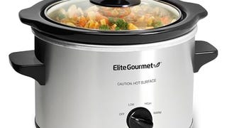 Elite Gourmet MST-250XS Electric Slow Cooker Ceramic Pot,...