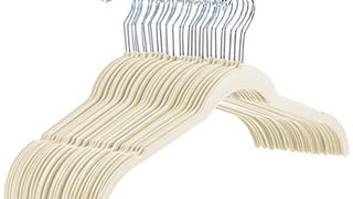 Amazon Basics Slim, Velvet, Non-Slip Shirt Clothes Hangers,...