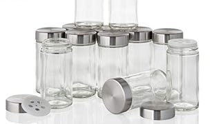 Kamenstein Clear Reusable 3 Oz Jars With Stainless Steel...