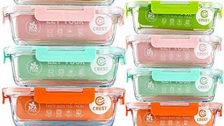 C CREST [10-Pack Glass Food Storage Containers (A Set of...