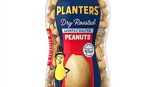 PLANTERS Lightly Salted Dry Roasted Peanuts, 16 oz. Resealable...