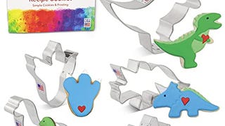 Dinosaur Cookie Cutters 5-Pc Set Made in USA by Ann Clark,...