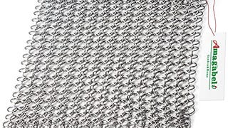 Amagabeli Cast Iron Cleaner 8"x6" 316L Stainless Steel...