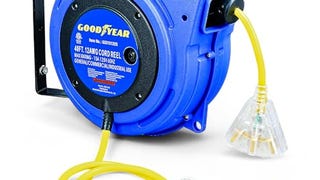 GOODYEAR Extension Cord Reel Extra Long 40 ft 14AWG 3C...